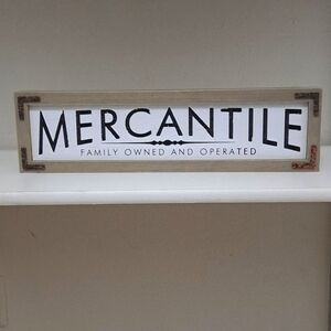 Mercantile home decor sign